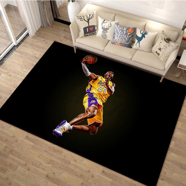 Basketboll Matta Vardagsrum Soffa Soffbord Kudde Sovrum Säng Matta Rum Dekorativ Matta NBA-03 50*80cm