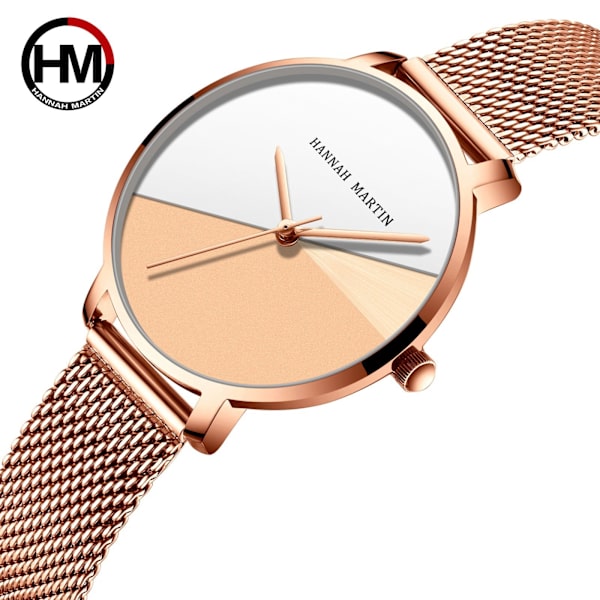 Quartz Urværk Vandtæt Kunstnerisk Mode Kreativ Dameur 133WF3 deep coffee
