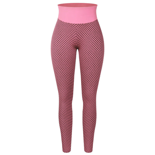 Yogabyxor Träningsleggings Fitness för kvinnor Pink M