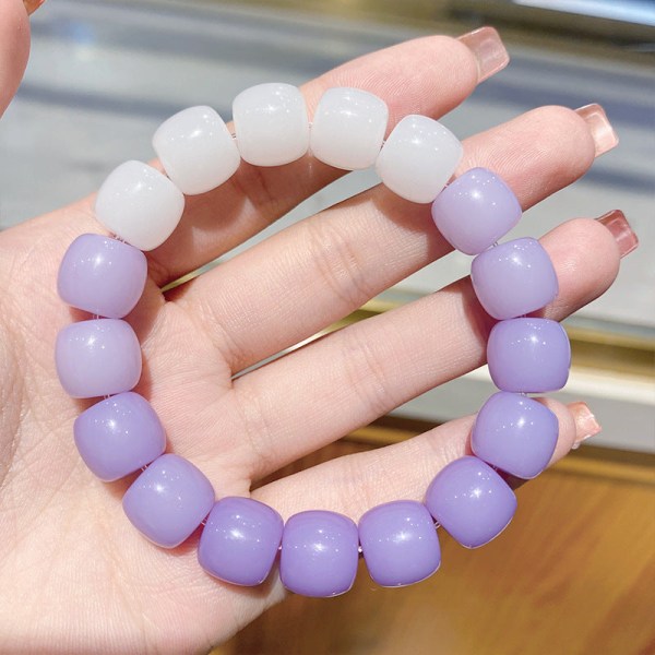 Bodhi Armbånd Gradient Farve Studenterversion Armbånd Kvinde Online Influencer Samlerobjekter - Autograf Armbånd Natmarked Bod Yiwu Tilbehør Violet