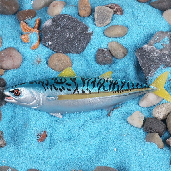 3 st/set Vetenskap och utbildning Marin Djurmodell Solid Bluffin Tonfisk Tonfisk Barns Kognitionsleksak Dekoration 3pcs/set