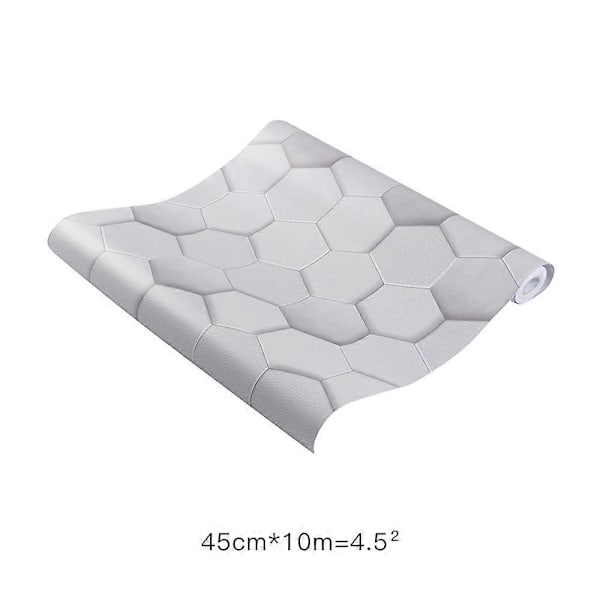 3D Moderni Kuusikulmainen PVC Tapetti Itseliimautuva Kodin Seinäsisustus, 10m
