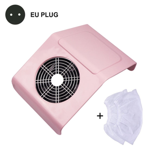 Neglestøvopsamler Blæser Støvsuger Manicure Maskine Stærk Sugeevne Kraftfuldt Neglekunst Værktøj Neglestøvsuger til Manicure Pink Vacuum Cleaner