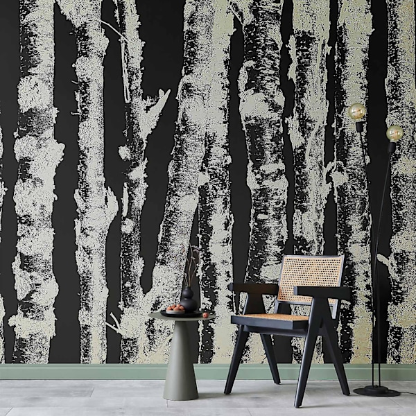 Vægmaleri - Majestætiske Birke - Anden Variant 100x70 cm 100x70 cm