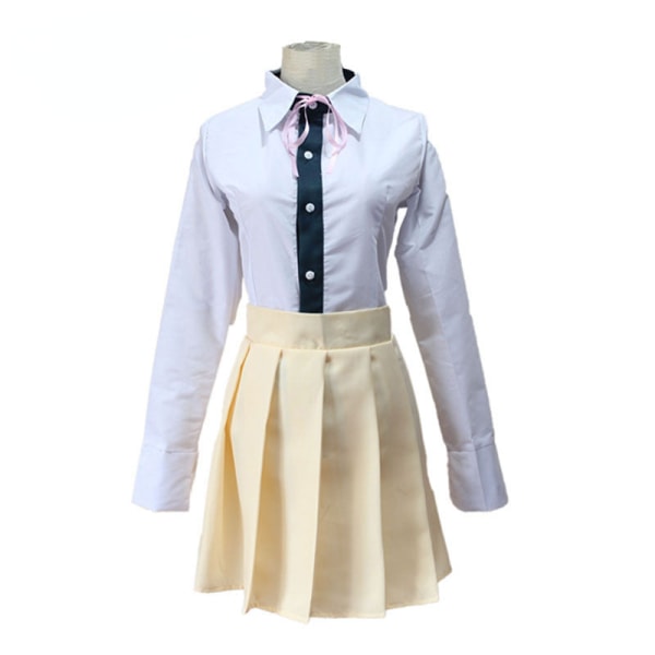 Gymnasieelever Uniform Anime Danganronpa Nanami ChiaKi Cosplay Kostume Langærmet Jakke Kort Nederdel Loli Nederdel Set 2 XL