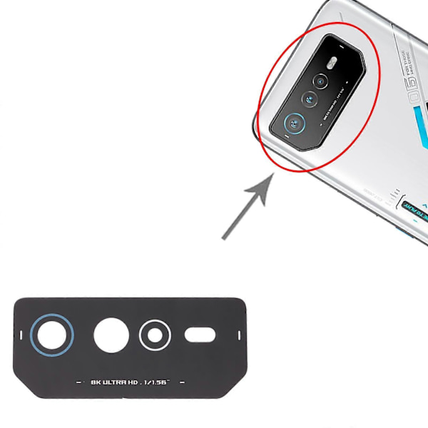For Asus ROG Phone 6 AI2201-C AI2201-F Bak Kamera Linse