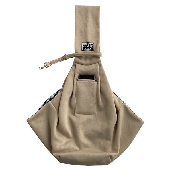 Bärväska för valpar, katter, valpar, utomhusresor, hund, axelväska, bomull, enkel komfortsling, handväska, tote pouch Red