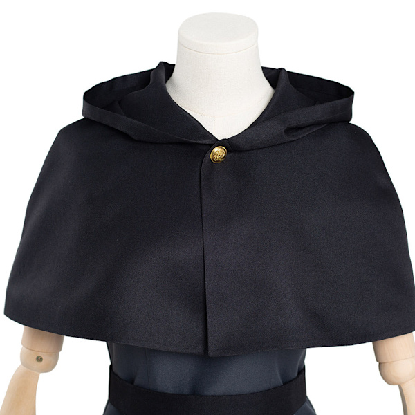 Ugglan Cosplay Hus Kostym Mörk Uniform Kappa Klänning Outfits Halloween Karneval Kostym Female Size L