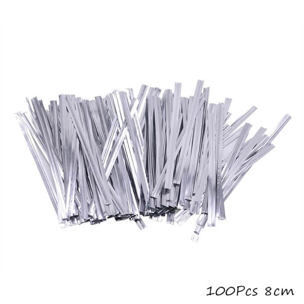 100 stk. Gennemsigtige plastikposer til slik, slikkepinde, kager, indpakning, cellofanposer, jule-, bryllups-, fødselsdagsfest, gavepose 100pcs 10x7cm