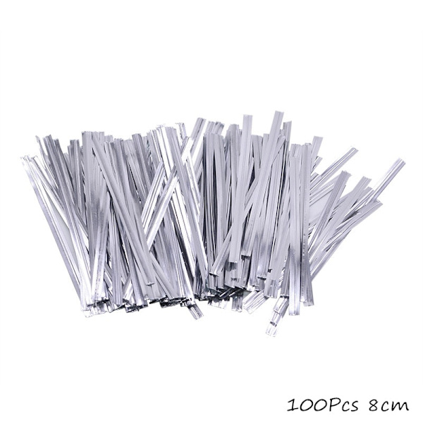 100 stk. Gennemsigtige plastikposer til slik, slikkepinde, kager, indpakning, cellofanposer, jule-, bryllups-, fødselsdagsfest, gavepose out of stock1