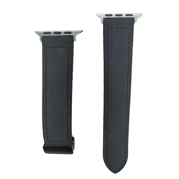Klockarmband för Apple Watch iWatch Silver 38/40/41mm kontakt svart