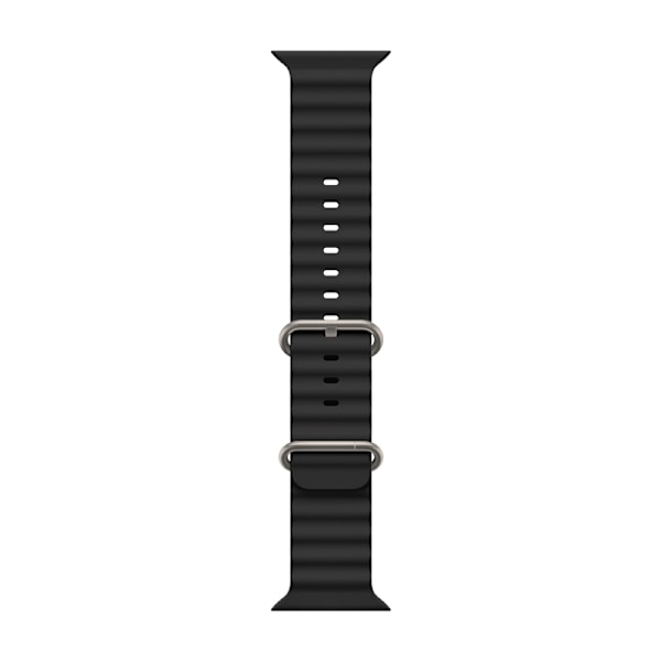Klockarmband för Apple Watch iWatch 38/40/41mm, lämpligt för marin silikon svart
