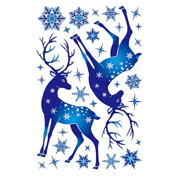 Utsökta Fönsterdekaler med Julgransmönster Xmas Skyltfönsterdekal PVC Självhäftande Väggdekaler Xmas Heminredningsrekvisita MULTI Sticker
