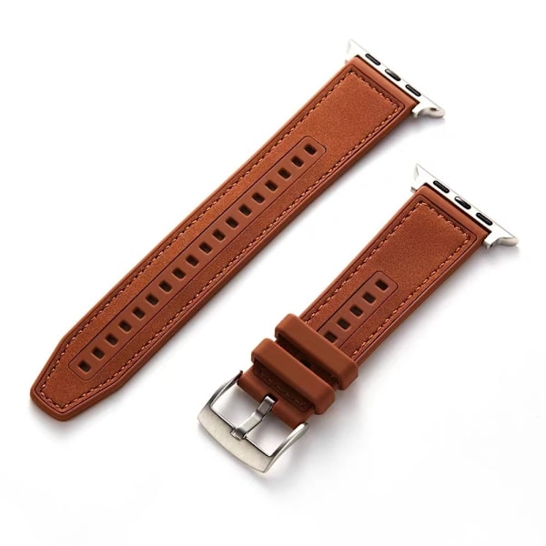 Kellon ranneke Apple Watch iWatch 38/40/41mm punertavanruskea