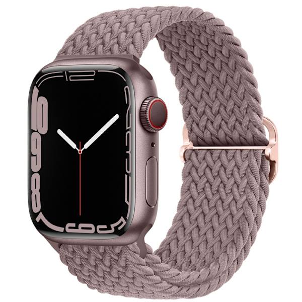 Klockarmband för Apple Watch iWatch 38/40/41mm 8-formad spänne rök lila