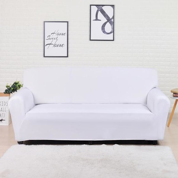 Ensfarvet Sofabetræk Stor Elasticitet Stræk Sofabetræk Loveseat Sofa Hjørnesofa Håndklæde Møbelbetræk 1/2/3/4 Personers Grey 1-seater 90-140cm