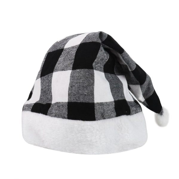 Julemand Julehatte Rød Sort Plaid Julehue Julepynt Til Hjemmet Julehue Navidad style A