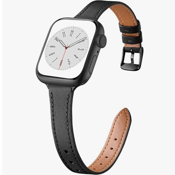 Urrem til Apple Watch iWatch Sort sorte metaldele 42mm Serie 3/44mm/45mm/46mm/49mm