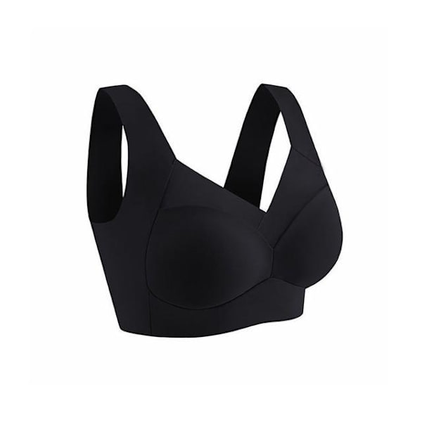 Saumattomat V-aukkoinen urheiluliivit pehmustetut crop top push up rintaliivit naisten alusvaatteet selästä avoin toppi pehmeä alusasu Camisole Light blue XL