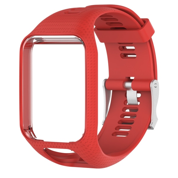 For TomTom Multi-Sport /Runner2/3 erstatning silikonklokkereim white