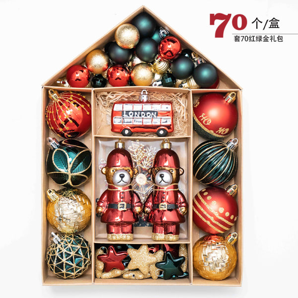 Yinhao Julekule Juleutstyr Juletrepynt Anheng Henger Red and White