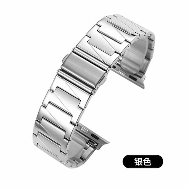 Klockarmband för Apple Watch iWatch för 38-40-41mm Silver