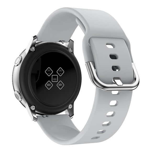 20mm kellon ranneke Samsung Galaxy Watch Active 2 40mm 44mm rannekkeelle Gear sport rannekoru samsung galaxy watch 4 40mm 42 46mm Silver white 6 20MM Watch Strap
