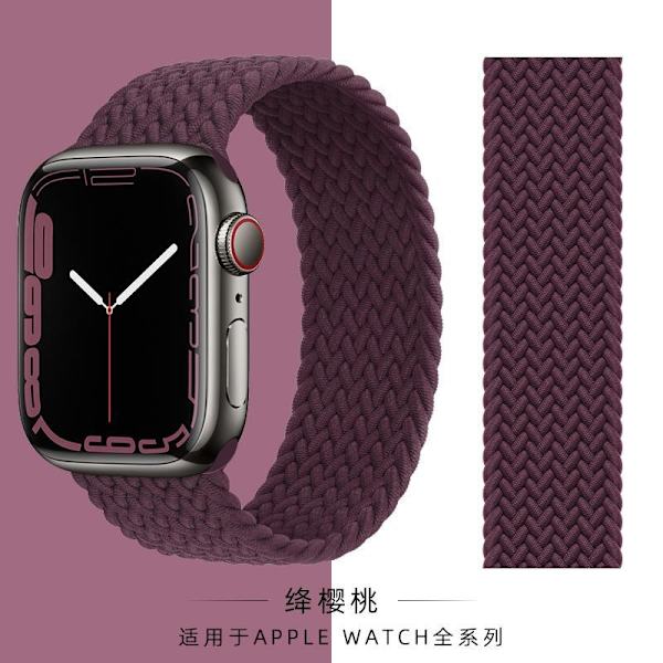 Klockarmband för Apple Watch iWatch 42/44/45/49MM XS-kod ultra/1-8:e generationen se full serie universalarmband karmosinrött körsbär