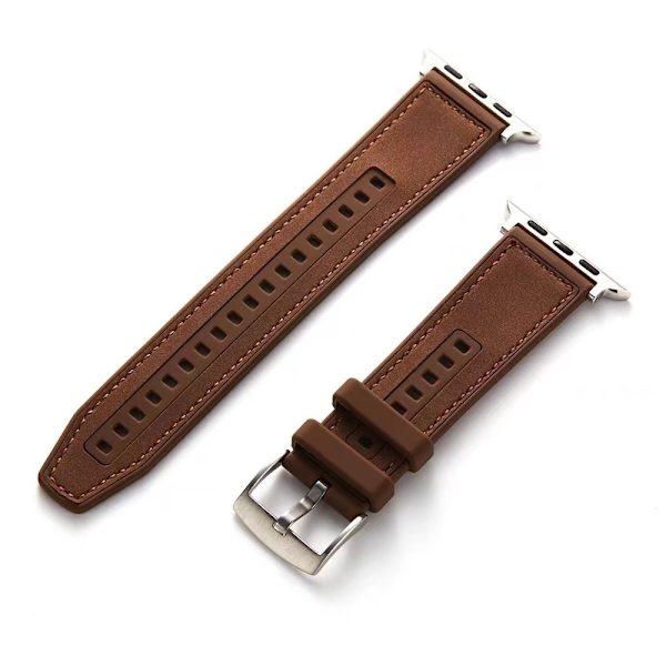 Kellon ranneke Apple Watch iWatch 38/40/41mm tummanruskea