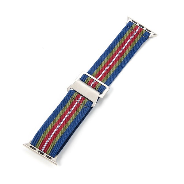 Klockarmband för Apple Watch iWatch, anslutningsstorlek 42/44 mm med verktyg, regnbågsfärgad stålspänne