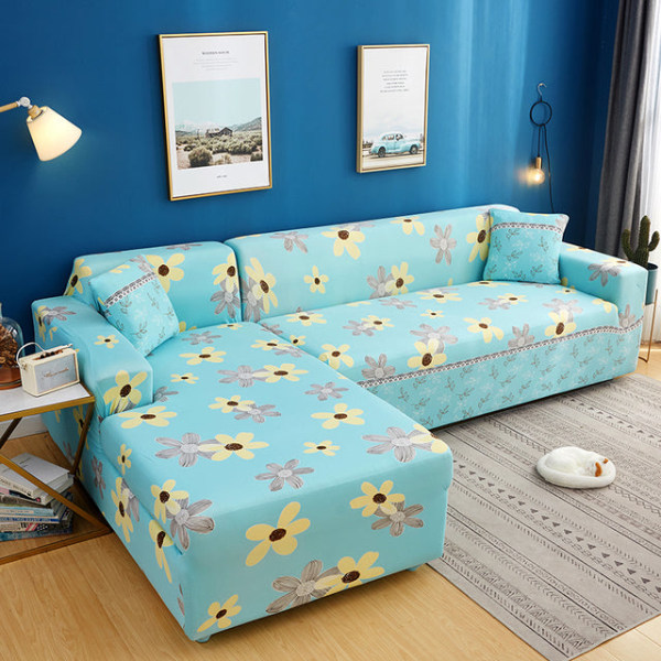 Stretch Sofföverdrag för L-formad Soffa Hörnsoffa Elastiskt Sofföverdrag för Sofföverdrag för Vardagsrum 1/2/3/4-Sits Nordisk WWT38 2Pillowcase 45x45cm