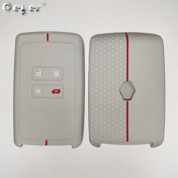 Ceyes Silikon Cover För Renault Megane 3 4 Kadjar Captur Koleos Espace Clio Scenic 4 Arkana Smart Remote Protect Case Red