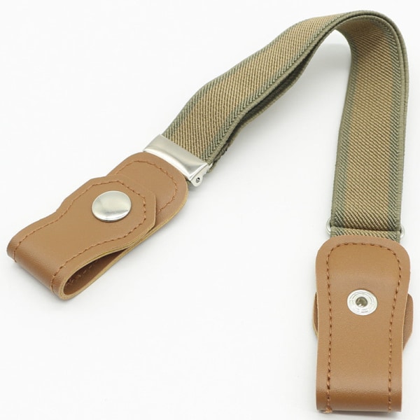 Barnbälte Elastiskt Bälte för Barn Pojkar och Flickor Elastiskt Byxbälte Barn Anti-Fall Byxbälte Tryckknapp Gray bottom 2 yellow strip