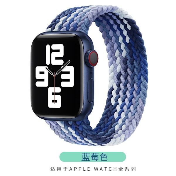 Kellon ranneke Apple Watch iWatch 38/40/41mm L 155mm Mustikka