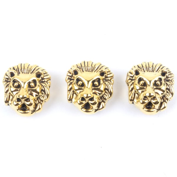 10 kpl Antiikki Pöllö Leijona Buddha Leopardi Pää Välihelmet Korut DIY Rannekorut Kaulakoru Helmet Korujen Valmistustarvikkeet Lion silver 10pcs