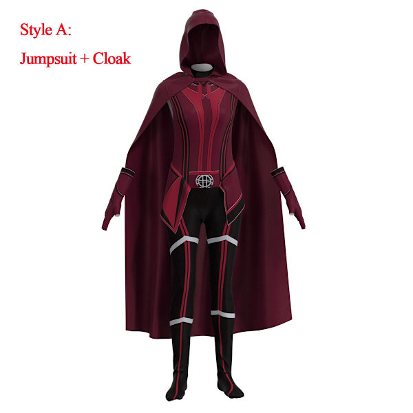Doctor Strange Cosplay Kostym Halsband Ring Steve Röd Kappa Robe Halloween Karneval Kostym Party Kostym För Barn och Vuxna Style B 160