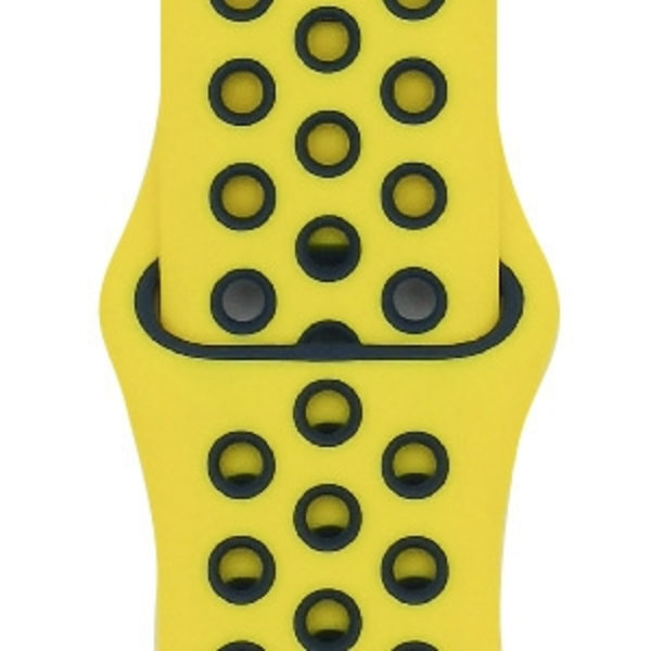 Klockarmband för Apple Watch iWatch för S10-42mm 38/40/41mm-L 48 gul + midnattsblå