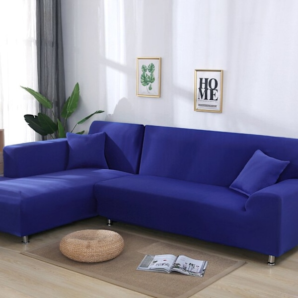 Solid hjørnesofa betræk sofa overtræk elastisk materiale sofa beskyttelse til kæledyr chaiselong betræk L form sofa lænestol color 1 3-seat 190-230cm 1pc