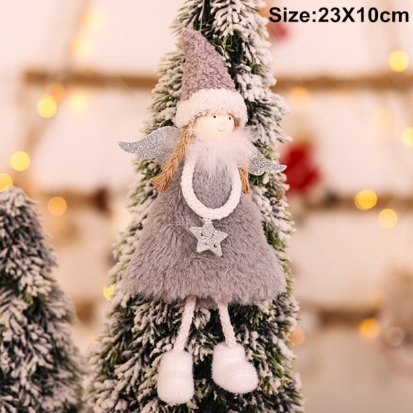 Dekoration Jul Ängelhängen Julgransdekorationer Nyår Julklappar Julpynt B117-Snowflake Fast delivery