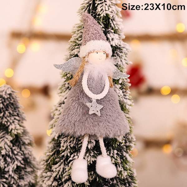 Koriste Joulun Enkeliriipukset Joulukuusen Koristeet Uuden Vuoden Joululahjat Joulukoristeet B117-Snowflake Fast delivery