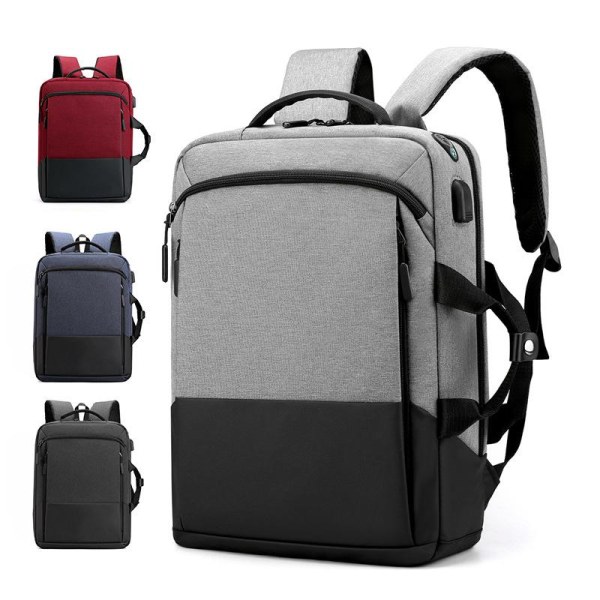 Sport Swagger Väska Polyamider och Nylon Tålig Ryggsäck för Resor eller Affärer Light Grey