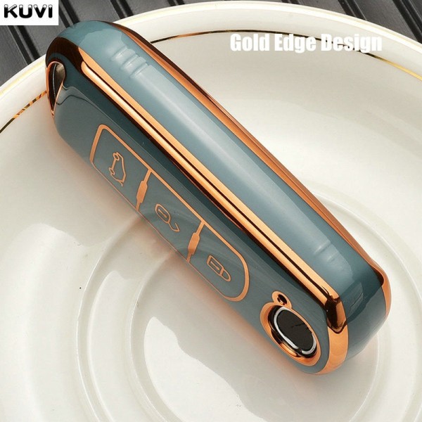 TPU Bil Fjärrkontroll Nyckel Fodral Skydd För Mazda 2 3 6 Atenza Axela Demio CX-5 CX5 CX-3 CX7 CX-9 2015 2016 2017 2018 2019 Tillbehör 3 button Green