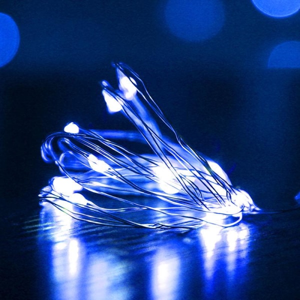 3 STK Stjerneklart Romantisk LED Gardinlys til Juletræ/gave/Hjem/Guirlande/Dekoration White 1M-3PCS