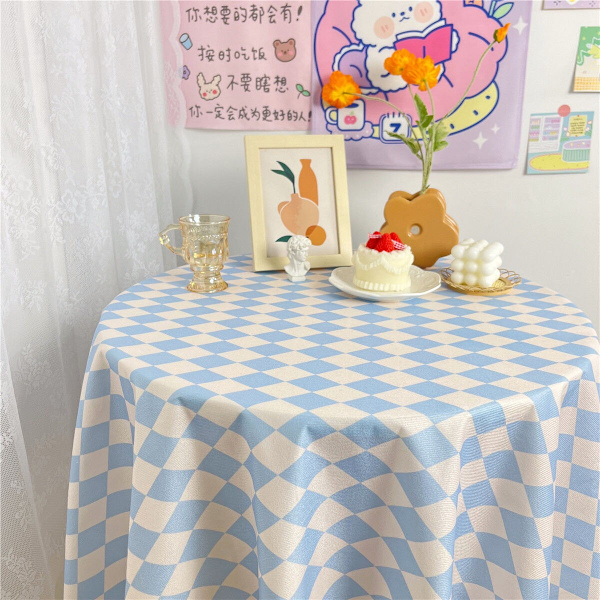 Bordsduk med blommönster i koreansk stil, kaffebordsduk, matbordsöverdrag, matbordsduk, tebordsduk, picknickduk R 90X150CM