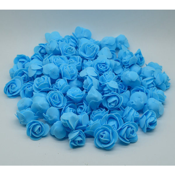 100 Stykker Teddybjørn av Roser 3cm Skum Bryllup Dekorativ Juledekor for Hjem DIY Gaveeske Kunstige Blomster 3 100 Pieces