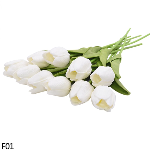 5/10 stk. Tulipan Kunstig Blomst Ekte Berørings Kunstig Bukett Falsk Blomst For Bryllupsfest Dekor Forsyninger Hjem Hage Ornamenter F14 5PCS