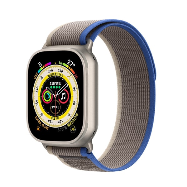 Klockarmband för Apple Watch iWatch 38/40/41mm Väska Blågrå