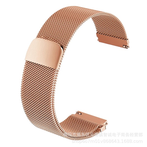 Kellon ranneke Apple Watch iWatch 42/44/45/46/49mm liitäntään ruusukulta/Milanomagneettinen kuulokkeilla