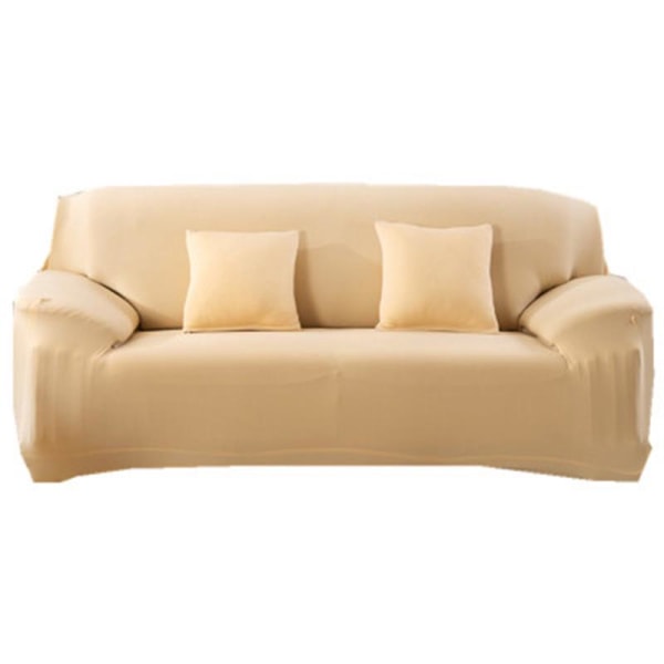1-4 Sits Fåtöljöverdrag Retro Fåtöljöverdrag Mjukt Sofföverdrag 17 Färger Tan 1 seater