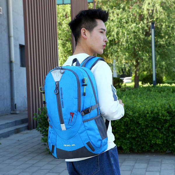 Holdbar Sports Udendørsudstyr Klatring Vandreture Tasker Rygsæk Blue 40L